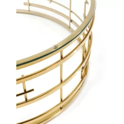 KARE Design Tische-Couchtisch Jupiter Gold O100Cm