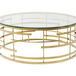 KARE Design Tische-Couchtisch Jupiter Gold O100Cm