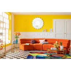 KARE Design Tische-Couchtisch Jupiter Gold O100Cm