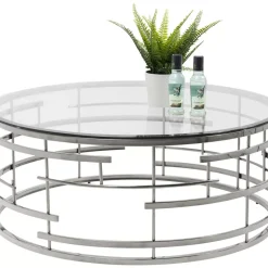 KARE Design Tische-Couchtisch Jupiter Silber O100Cm