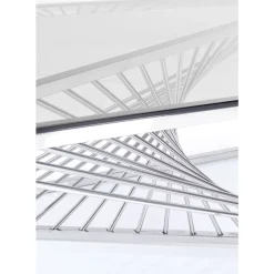 KARE Design Tische-Couchtisch Laser Silber Klarglas 120X60