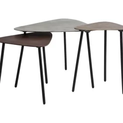 KARE Design Tische-Couchtisch Loft Triangle Vintage (3/Set)