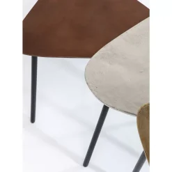 KARE Design Tische-Couchtisch Loft Triangle Vintage (3/Set)