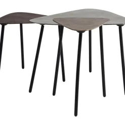 KARE Design Tische-Couchtisch Loft Triangle Vintage (3/Set)