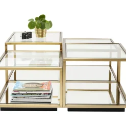 KARE Design Tische-Couchtisch Luigi Gold (4/Set)