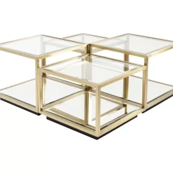 KARE Design Tische-Couchtisch Luigi Gold (4/Set)