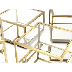 KARE Design Tische-Couchtisch Luigi Gold (4/Set)