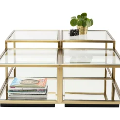 KARE Design Tische-Couchtisch Luigi Gold (4/Set)