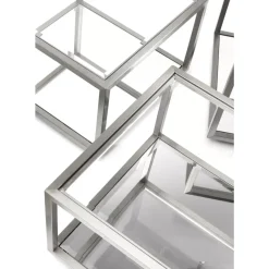 KARE Design Tische-Couchtisch Luigi Silber (4/Set)