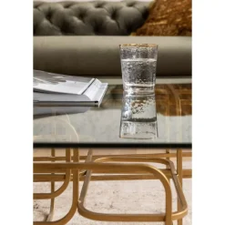 KARE Design Tische-Couchtisch Meander Gold 140X80Cm
