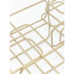 KARE Design Tische-Couchtisch Meander Gold 140X80Cm
