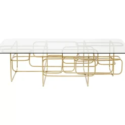 KARE Design Tische-Couchtisch Meander Gold 140X80Cm