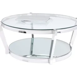 KARE Design Tische-Couchtisch Monocolo Silber O90