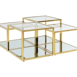 KARE Design Tische-Couchtisch Orion Gold (4/Set)