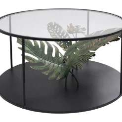 KARE Design Tische-Couchtisch Palms Schwarz O80Cm