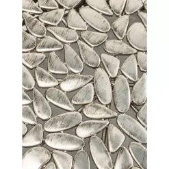 KARE Design Tische-Couchtisch Pebbles Deluxe Silber (2/Set)