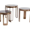 KARE Design Tische-Couchtisch Perelli Messing (3/Set)