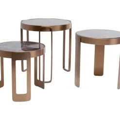 KARE Design Tische-Couchtisch Perelli Messing (3/Set)