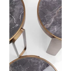 KARE Design Tische-Couchtisch Perelli Messing (3/Set)