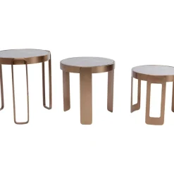 KARE Design Tische-Couchtisch Perelli Messing (3/Set)