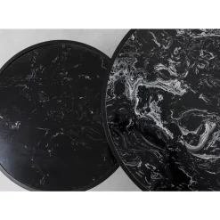 KARE Design Tische-Couchtisch Roma Schwarz (2/Set)