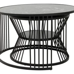 KARE Design Tische-Couchtisch Roma Schwarz (2/Set)