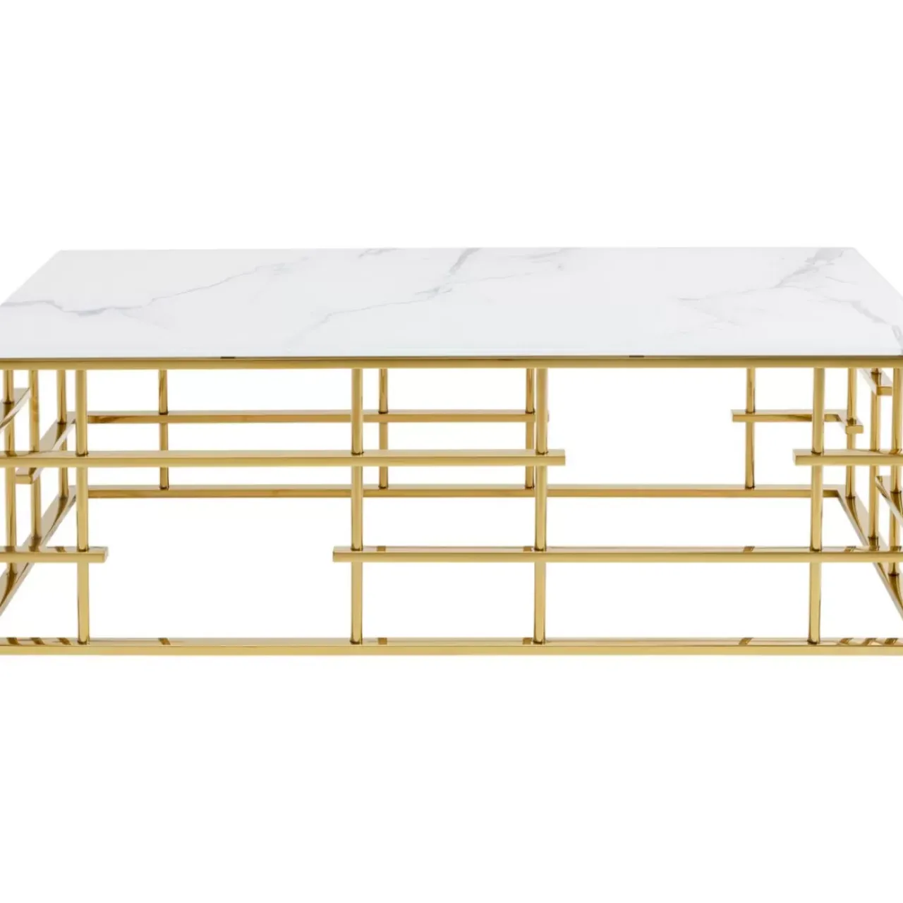 KARE Design Tische-Couchtisch Rome Gold 130X70Cm