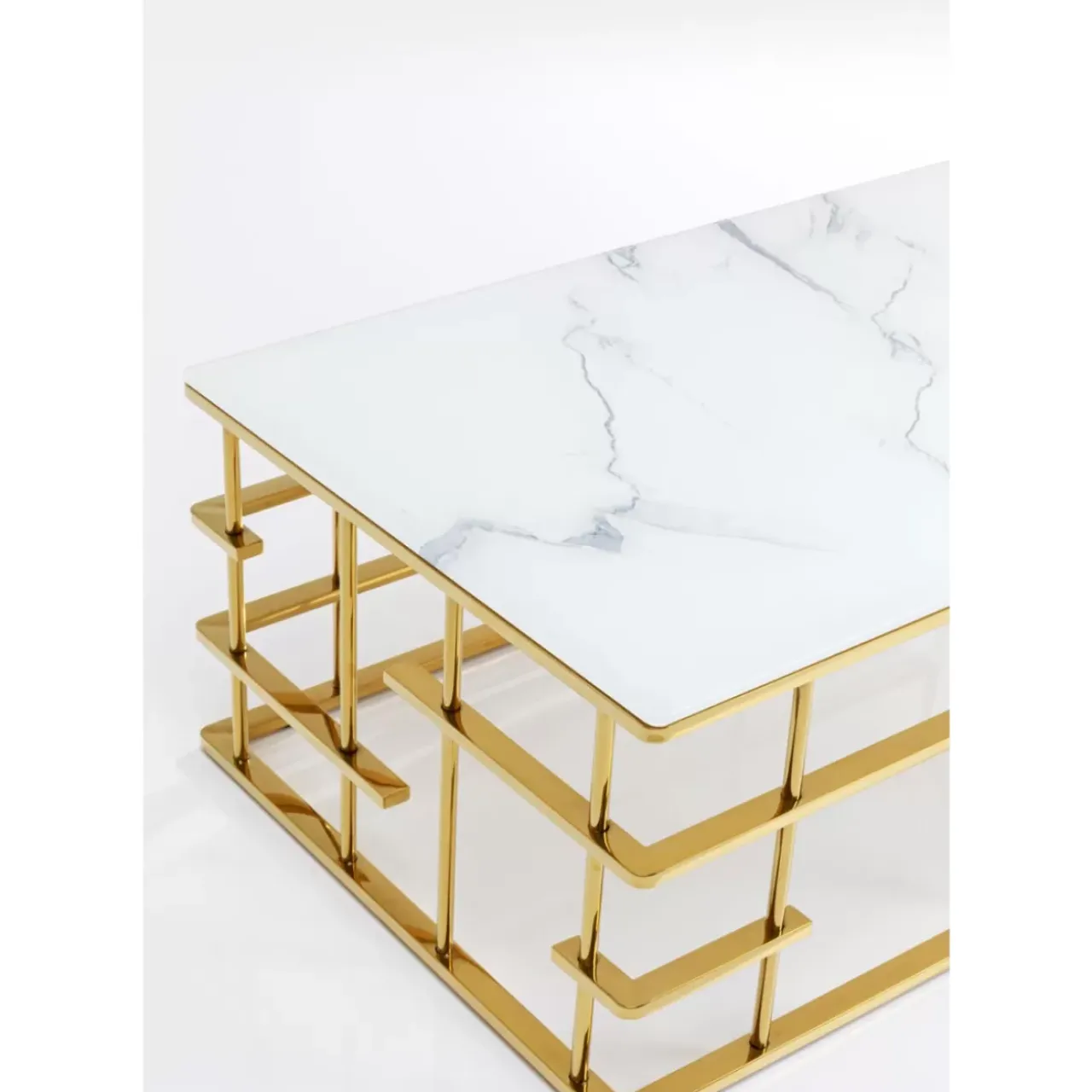 KARE Design Tische-Couchtisch Rome Gold 130X70Cm