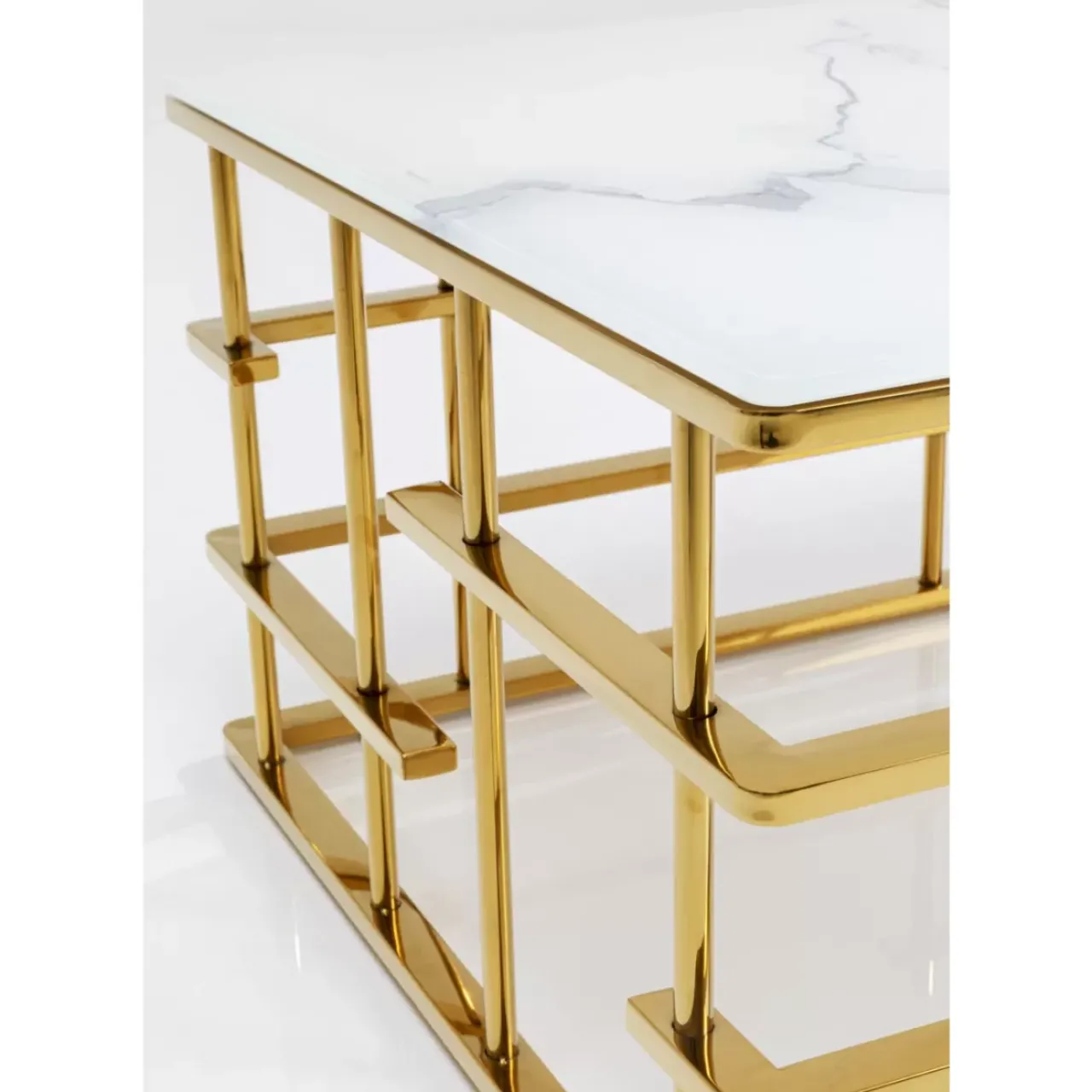 KARE Design Tische-Couchtisch Rome Gold 130X70Cm