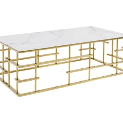 KARE Design Tische-Couchtisch Rome Gold 130X70Cm