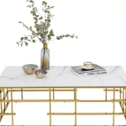 KARE Design Tische-Couchtisch Rome Gold 130X70Cm