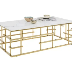 KARE Design Tische-Couchtisch Rome Gold 130X70Cm