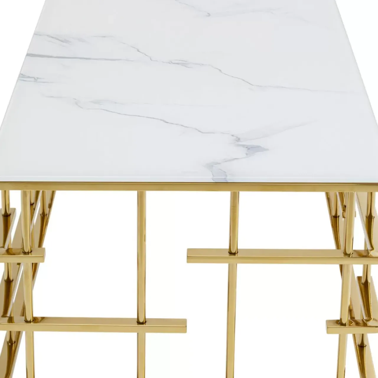 KARE Design Tische-Couchtisch Rome Gold 130X70Cm