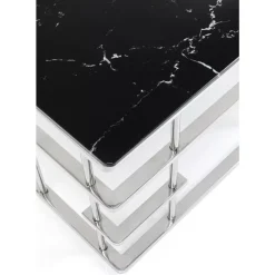 KARE Design Tische-Couchtisch Rome Silber 130X70Cm