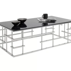 KARE Design Tische-Couchtisch Rome Silber 130X70Cm