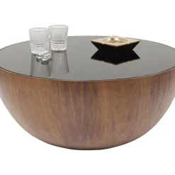 KARE Design Tische-Couchtisch Tear Drops Walnuss O80Cm