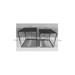 KARE Design Tische-Couchtisch Techno 2 (2/Set)