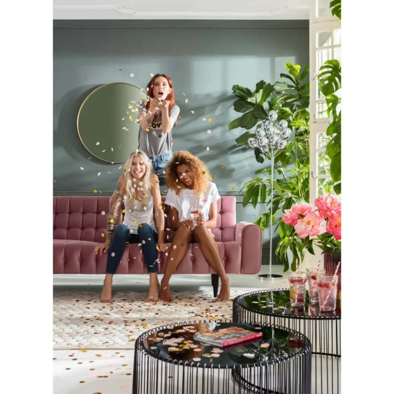 KARE Design Tische-Couchtisch Wire Black (2/Set)