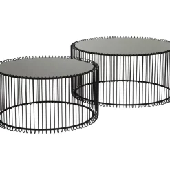 KARE Design Tische-Couchtisch Wire Black (2/Set)