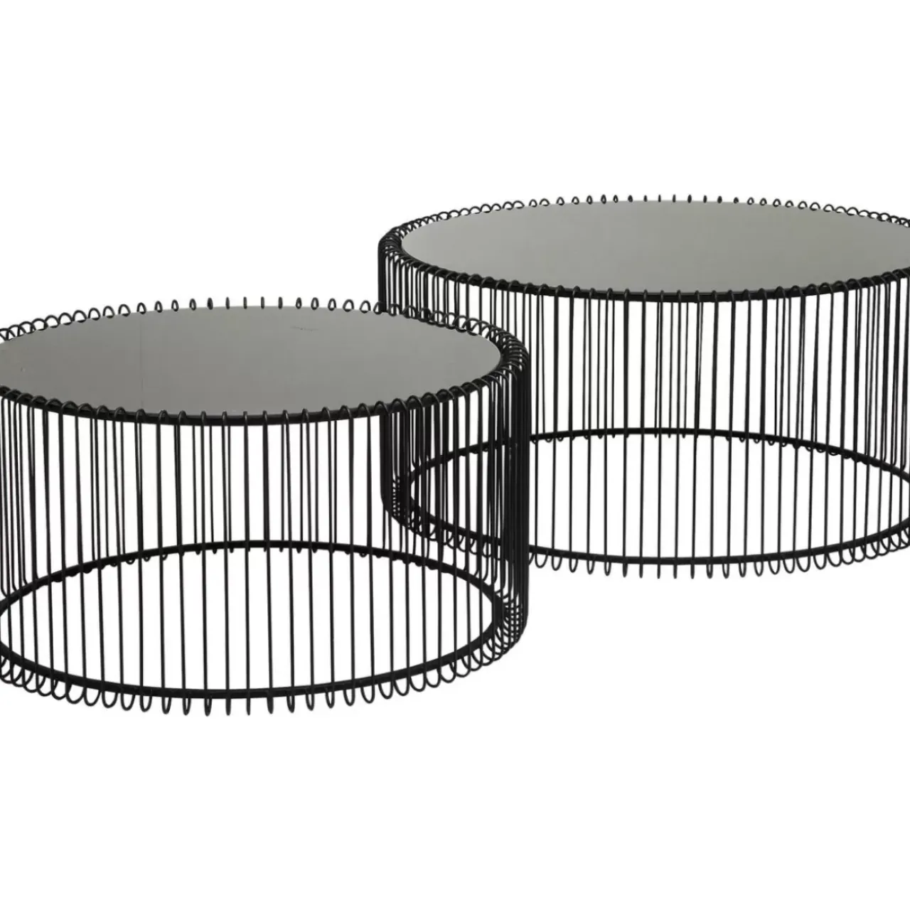 KARE Design Tische-Couchtisch Wire Black (2/Set)