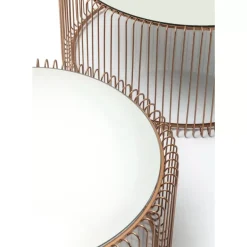 KARE Design Tische-Couchtisch Wire Copper (2/Set)
