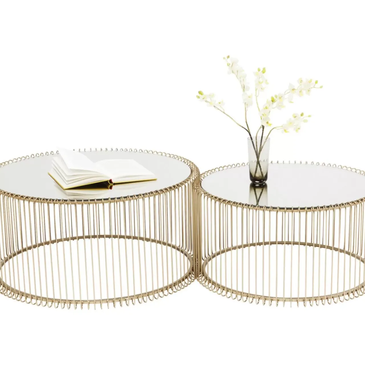 KARE Design Tische-Couchtisch Wire Messing (2/Set)