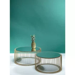 KARE Design Tische-Couchtisch Wire Messing (2/Set)