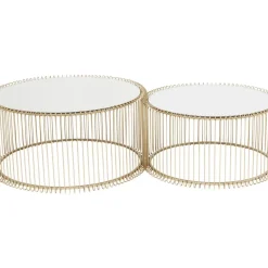 KARE Design Tische-Couchtisch Wire Messing (2/Set)