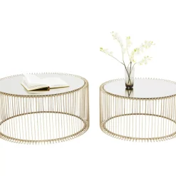 KARE Design Tische-Couchtisch Wire Messing (2/Set)