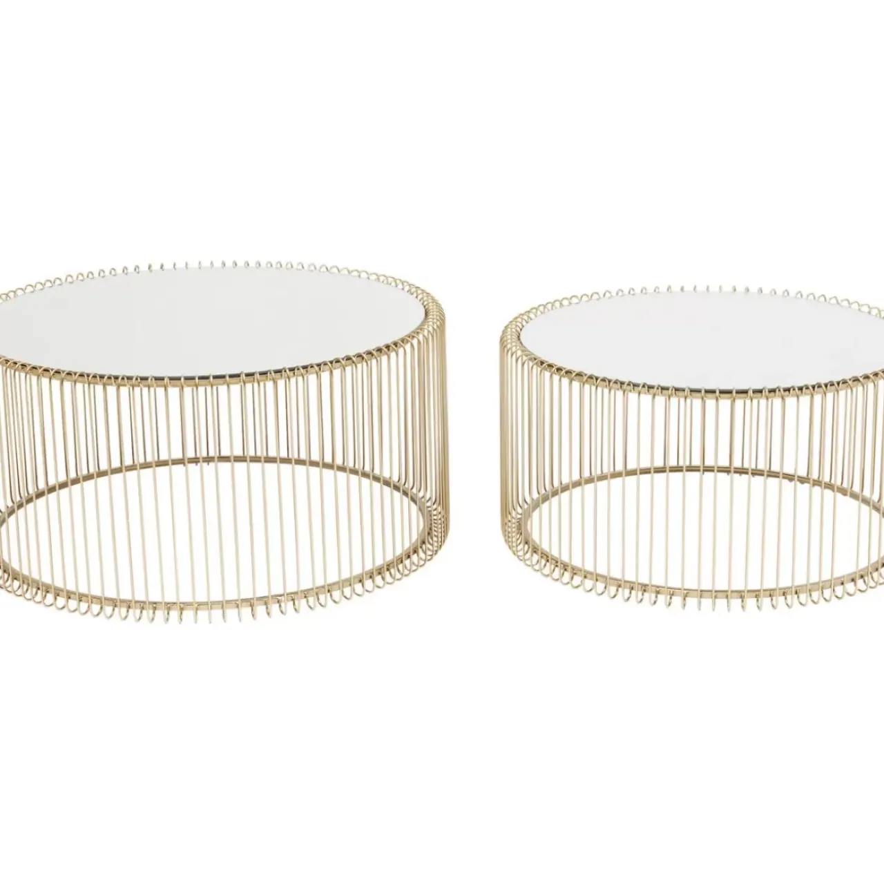 KARE Design Tische-Couchtisch Wire Messing (2/Set)