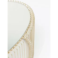 KARE Design Tische-Couchtisch Wire Uno Brass 60X90Cm
