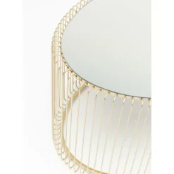 KARE Design Tische-Couchtisch Wire Uno Brass 60X90Cm