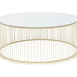 KARE Design Tische-Couchtisch Wire Uno Brass 60X90Cm