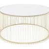 KARE Design Tische-Couchtisch Wire Uno Brass O80Cm